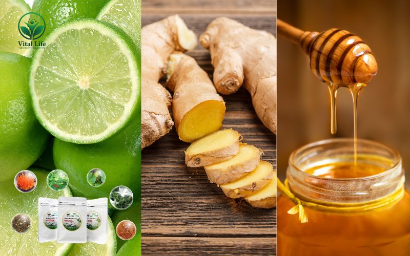 Công Thức Trà Detox Chanh, Gừng và Mật Ong