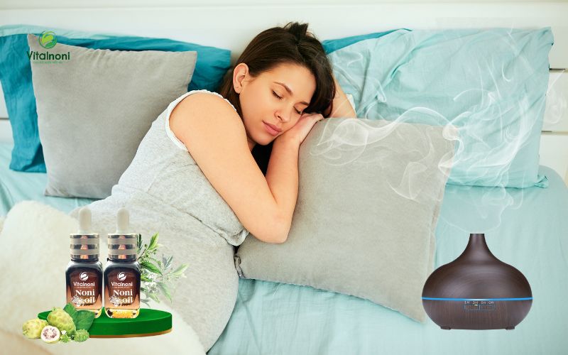 Xông tinh dầu giúp cải thiện chất lượng giấc ngủ cho bà bầu