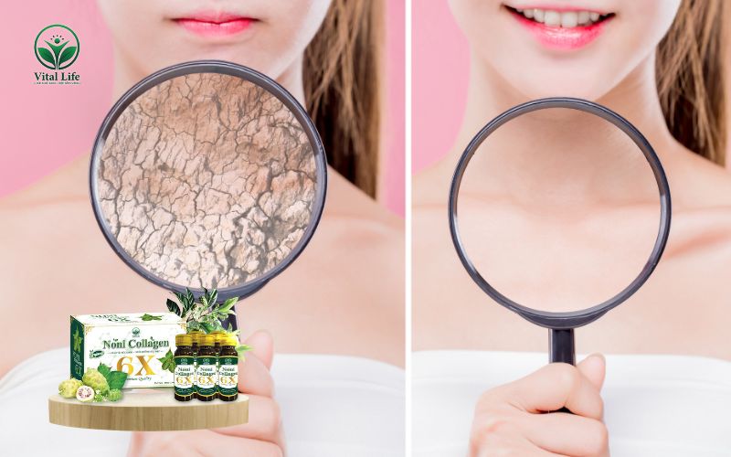 Uống Collagen giúp tăng cường khả năng giữ ẩm da tự nhiên