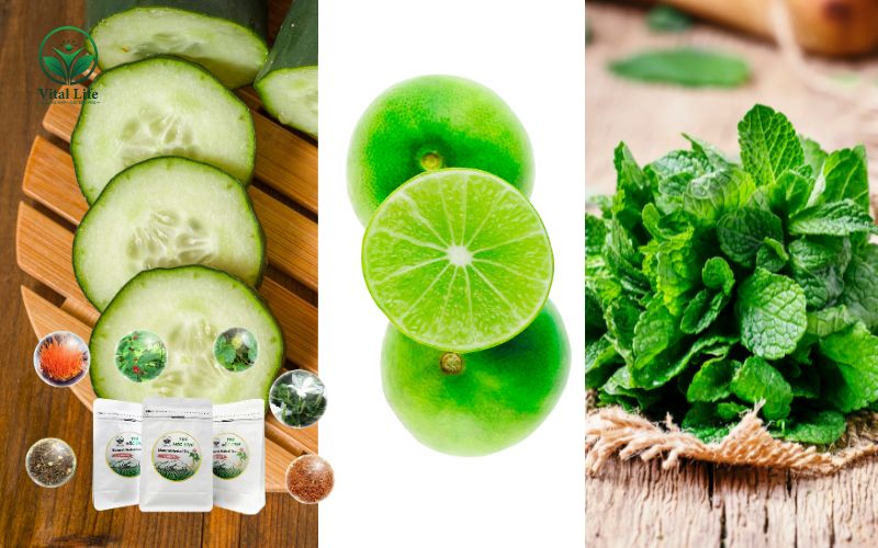 Công Thức Trà Detox Dưa Leo, Chanh và Bạc Hà