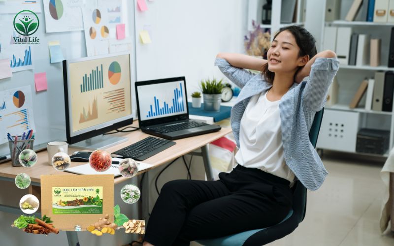 Ngâm chân giúp giải tỏa căng thẳng và mệt mỏi