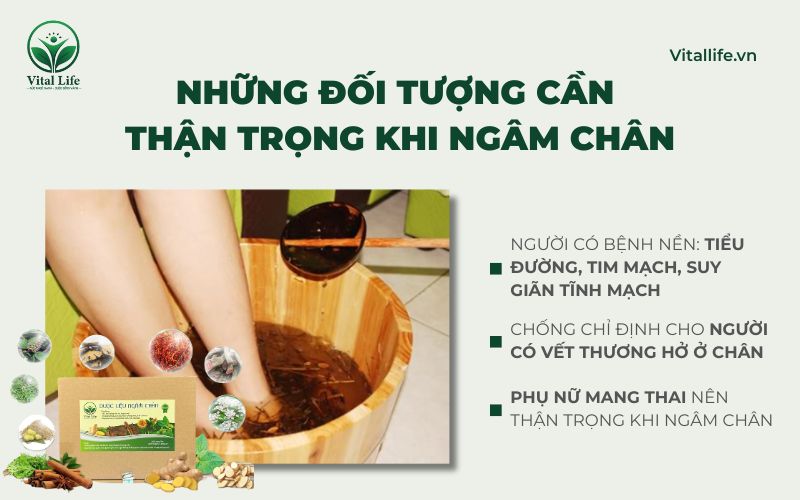 Những đối tượng cần đặc biệt thận trọng khi ngâm chân